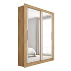 Guarda-roupa Solteiro 2 Portas 4 Gavetas Com Espelho Flex Lam
