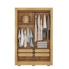 Guarda-roupa Solteiro 2 Portas 4 Gavetas E Com Pés Quito Espr