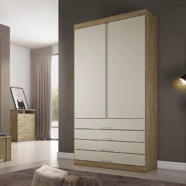 Guarda-roupa Solteiro 2 Portas 4 Gavetas Itália Made Marcs Am