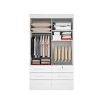 Guarda Roupa Solteiro 2 Portas 6 Gavetas Barcelona Novo Horiz