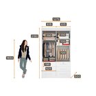 Guarda Roupa Solteiro 2 Portas 6 Gavetas Barcelona Novo Horiz