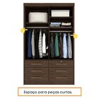 Guarda Roupa Solteiro 2 Portas 6 Gavetas Chicago Tcil Móveis