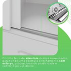 Guarda Roupa Solteiro 2 Portas 6 Gavetas Luana  Branco