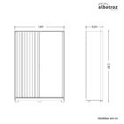 Guarda Roupa Solteiro 2 Portas  3 Gavetas Flex Frizatto Albat