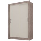 Guarda Roupa Solteiro 2 Portas Ágata Yescasa Castanho/cinza