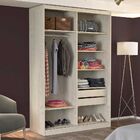 Guarda-roupa Solteiro 2 Portas Com 2 Espelhos 100% Mdf 771e2