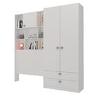 Guarda Roupa Solteiro 2 Portas Com Cabeceira Nina Cimol