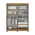 Guarda Roupa Solteiro 2 Portas Com Espelho 2 Gavetas Marcel C