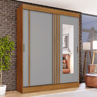 Guarda Roupa Solteiro 2 Portas Com Espelho 2 Gavetas Marcel C