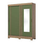 Guarda Roupa Solteiro 2 Portas Com Espelho 2 Gavetas Marcel C