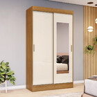 Guarda Roupa Solteiro 2 Portas Com Espelho 2 Gavetas Toni Cas