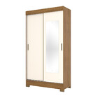 Guarda Roupa Solteiro 2 Portas Com Espelho 2 Gavetas Toni Cas