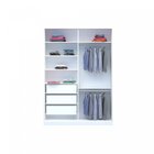 Guarda-roupa Solteiro 2 Portas Com Espelho 3 Gavetas Branco