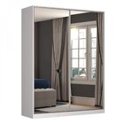 Guarda-roupa Solteiro 2 Portas Com Espelho 3 Gavetas Rc2006 B