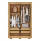 Guarda-roupa Solteiro 2 Portas Com Espelho 4 Gavetas Flex Lam