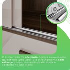 Guarda Roupa Solteiro 2 Portas Com Espelho 6 Gavetas Luana Sa