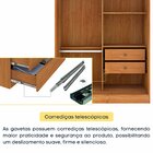 Guarda Roupa Solteiro 2 Portas Com Espelho Bulgaria 133cm Esp