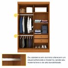 Guarda Roupa Solteiro 2 Portas Com Espelho Bulgaria 133cm Esp