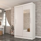 Guarda Roupa Solteiro 2 Portas Com Espelho Bulgaria 133cm Esp