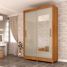 Guarda Roupa Solteiro 2 Portas Com Espelho E Pés Bulgaria 133