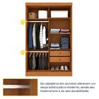 Guarda Roupa Solteiro 2 Portas Com Espelho E Pés Bulgaria 133