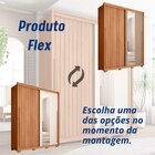 Guarda-roupa Solteiro 2 Portas Com Espelho Moviment Freijó/of