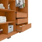 Guarda-roupa Solteiro 2 Portas Com Espelho Moviment Freijó/of