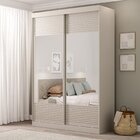 Guarda-roupa Solteiro 2 Portas Com Espelho Samambaia Cabecasa