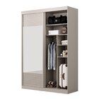 Guarda-roupa Solteiro 2 Portas Com Espelho Samambaia Cabecasa