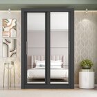 Guarda Roupa Solteiro 2 Portas Com Espelhos E 4 Gavetas Quito