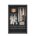 Guarda Roupa Solteiro 2 Portas Com Espelhos E 4 Gavetas Quito