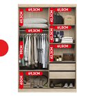 Guarda-roupa Solteiro 2 Portas Correr 2 Gavetas Tuco Yescasa