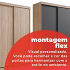 Guarda-roupa Solteiro 2 Portas Correr 2 Gavetas Tuco Yescasa