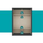 Guarda Roupa Solteiro 2 Portas Darvi Carraro Ripado Preto Tou