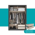 Guarda Roupa Solteiro 2 Portas Darvi Lux 2 Gavetas Carraro Ri