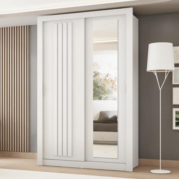 Guarda Roupa Solteiro 2 Portas Darvi Lux 2 Gavetas Carraro Ri
