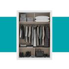 Guarda Roupa Solteiro 2 Portas Darvi Prime Carraro Ripado Bra