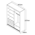 Guarda-roupa Solteiro 2 Portas De Correr 100% Mdf 383 Branco/