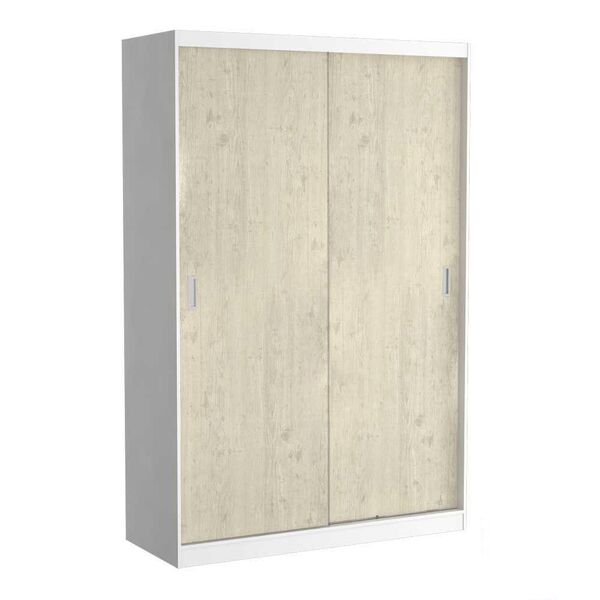 Guarda-roupa Solteiro 2 Portas De Correr 100% Mdf 813 Branco/