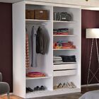 Guarda-roupa Solteiro 2 Portas De Correr 100% Mdf 8802 Branco