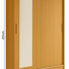 Guarda Roupa Solteiro 2 Portas De Correr 1 Espelho 1 Gaveta 6