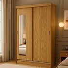 Guarda Roupa Solteiro 2 Portas De Correr 1 Espelho 1 Gaveta 6