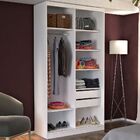 Guarda-roupa Solteiro 2 Portas De Correr 2 Espelhos 100% Mdf