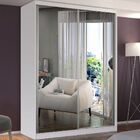 Guarda-roupa Solteiro 2 Portas De Correr 2 Espelhos 100% Mdf