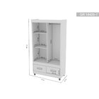 Guarda Roupa Solteiro 2 Portas De Correr 2 Gavetas 18425 Arap