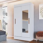 Guarda Roupa Solteiro 2 Portas De Correr 2 Gavetas 2 Espelhos