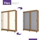 Guarda Roupa Solteiro 2 Portas De Correr 2 Gavetas B353 Briz