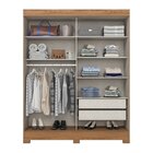 Guarda-roupa Solteiro 2 Portas De Correr 2 Gavetas Com Espelh