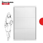 Guarda-roupa Solteiro 2 Portas De Correr 2 Gavetas E 6 Espelh