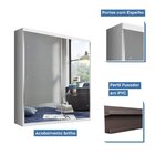 Guarda-roupa Solteiro 2 Portas De Correr 2 Gavetas E 6 Espelh